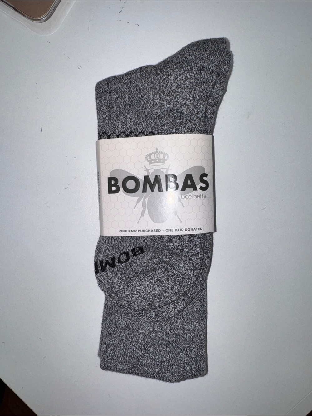 Bombas Men's Crew Socks - Gray Marled